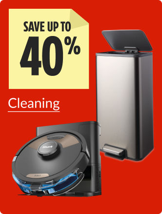 Save up to 40% on cleaning items now.