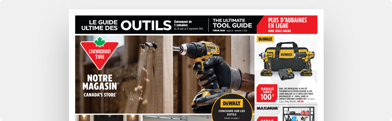 Améliorez votre configuration de bricolage. Notre guide ultime sur les outils regorge d'offres sur les outils, le rangement, les accessoires et plus encore.