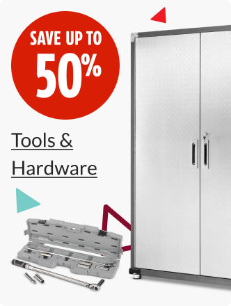 Save up to 50% on Tools & Hardware.