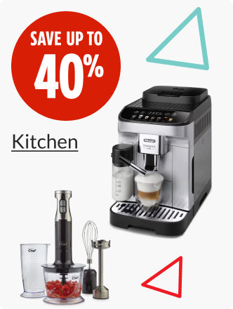 Save up to 40% on Kitchen products.