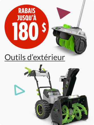 Économisez jusqu’à 180&nbsp;$ sur les outils d’extérieur.