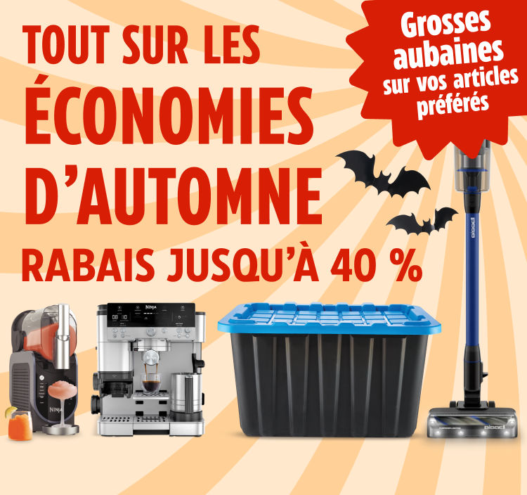Tout sur les économies d'automne. Des offres pour la famille sur tous vos favoris. Économisez 40&nbsp;%. Magasinez maintenant. Consultez la circulaire.