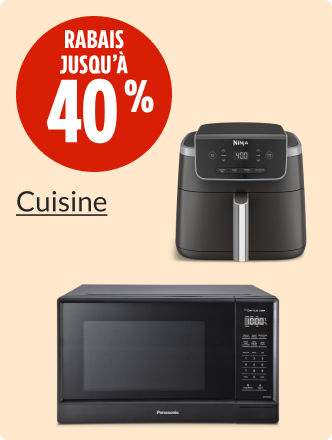 Économisez jusqu’à 40&nbsp;% sur les produits de cuisine maintenant.
