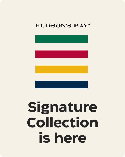 Hudson's Bay Stripes collection.