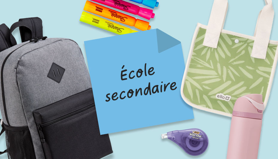 Magasinez des essentiels pour l’école secondaire maintenant.