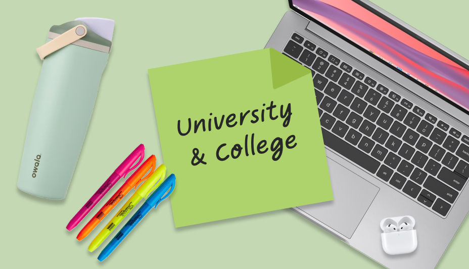 Shop University & College essentials now.