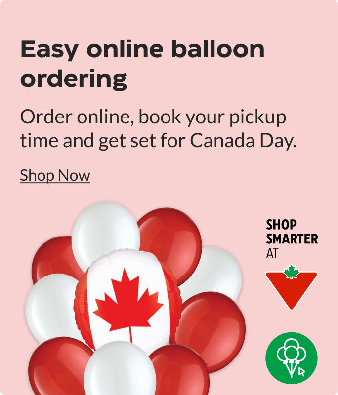 Easy online balloon ordering. Order online, book your pickup time and get set to celebrate.