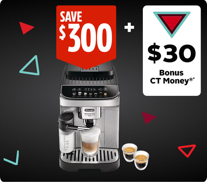 DeLonghi Magnifica Evo Espresso Machine SAVE $300 + GET $30 CT MONEY®