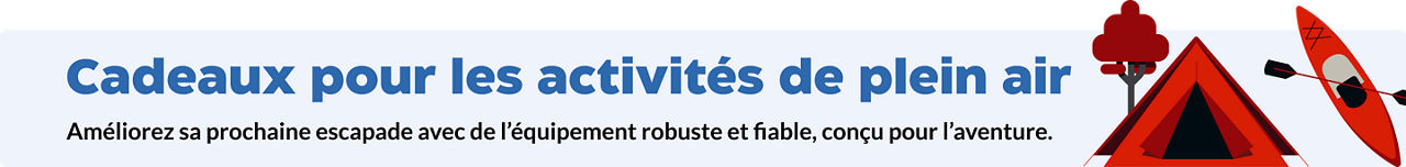 Améliorez sa prochaine escapade avec de l’équipement robuste et fiable, conçu pour l’aventure.