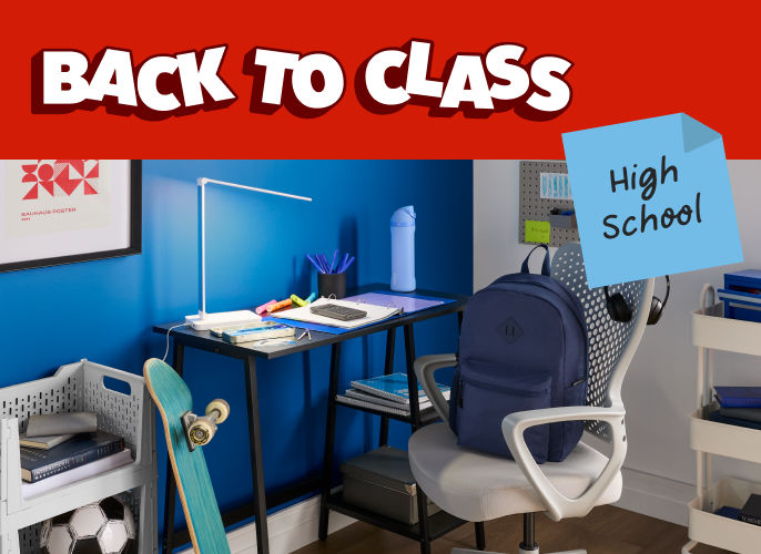 Shop school supplies for high school.
