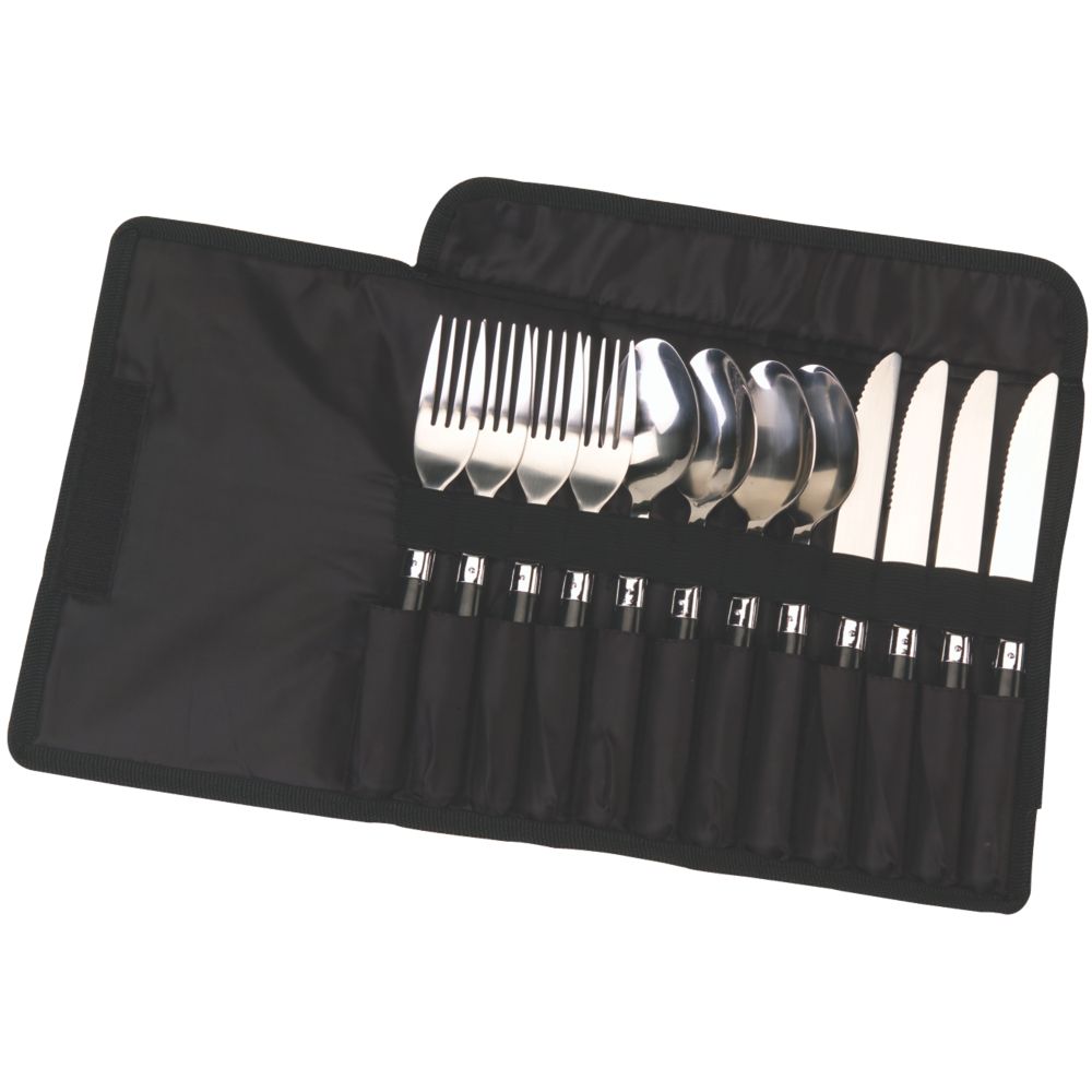 12Piece Stainless Steel Flatware Set Coleman