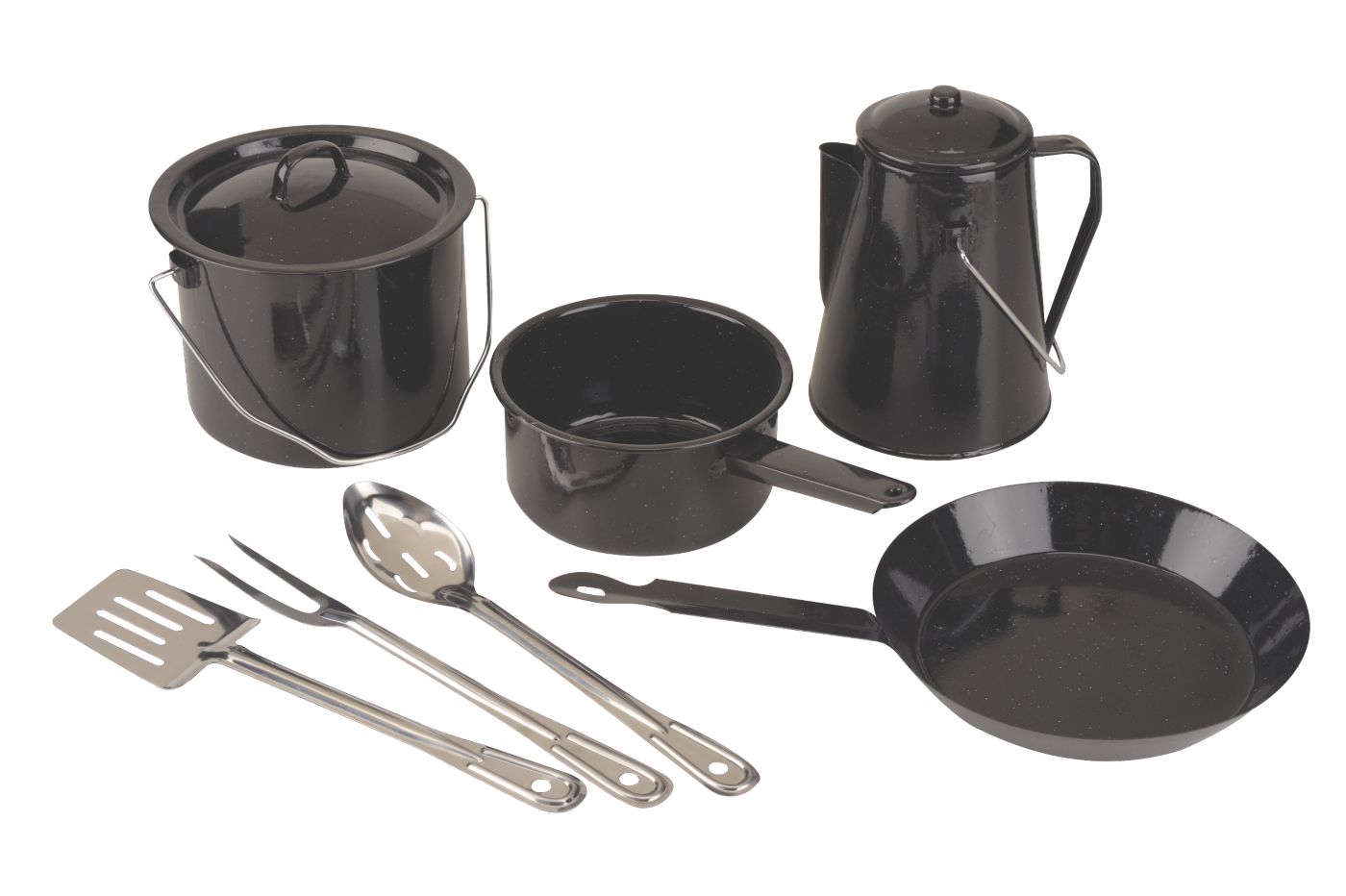 Coleman� 8 Piece Enamel Cooking Set