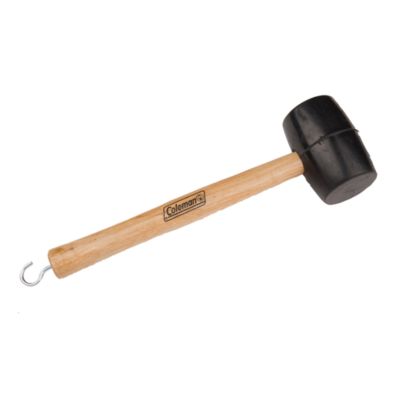 RUBBER MALLET WITH TENT PEG REMOVER