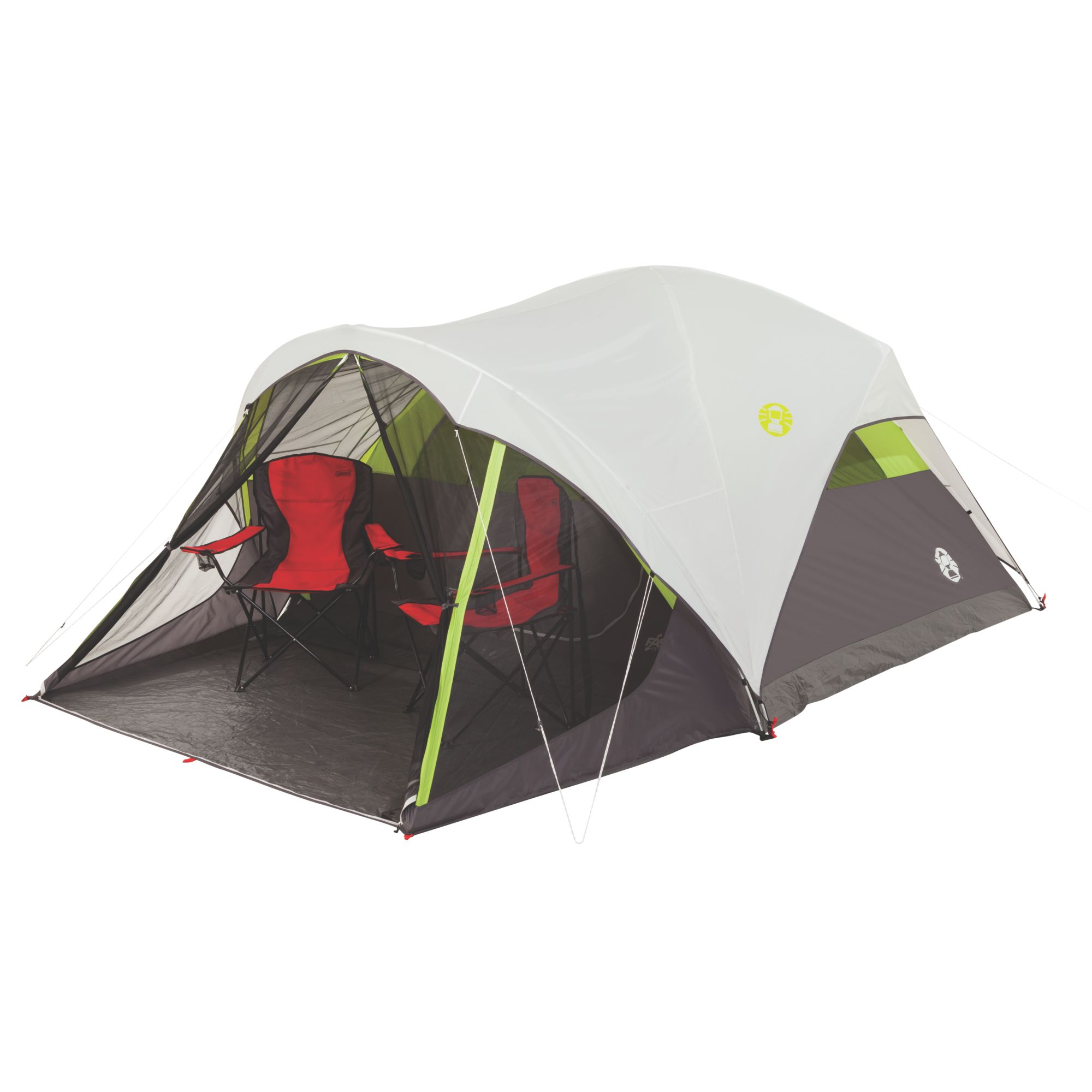 Steel Creek Fast Pitch 6 Person Dome Tent With Screen Room