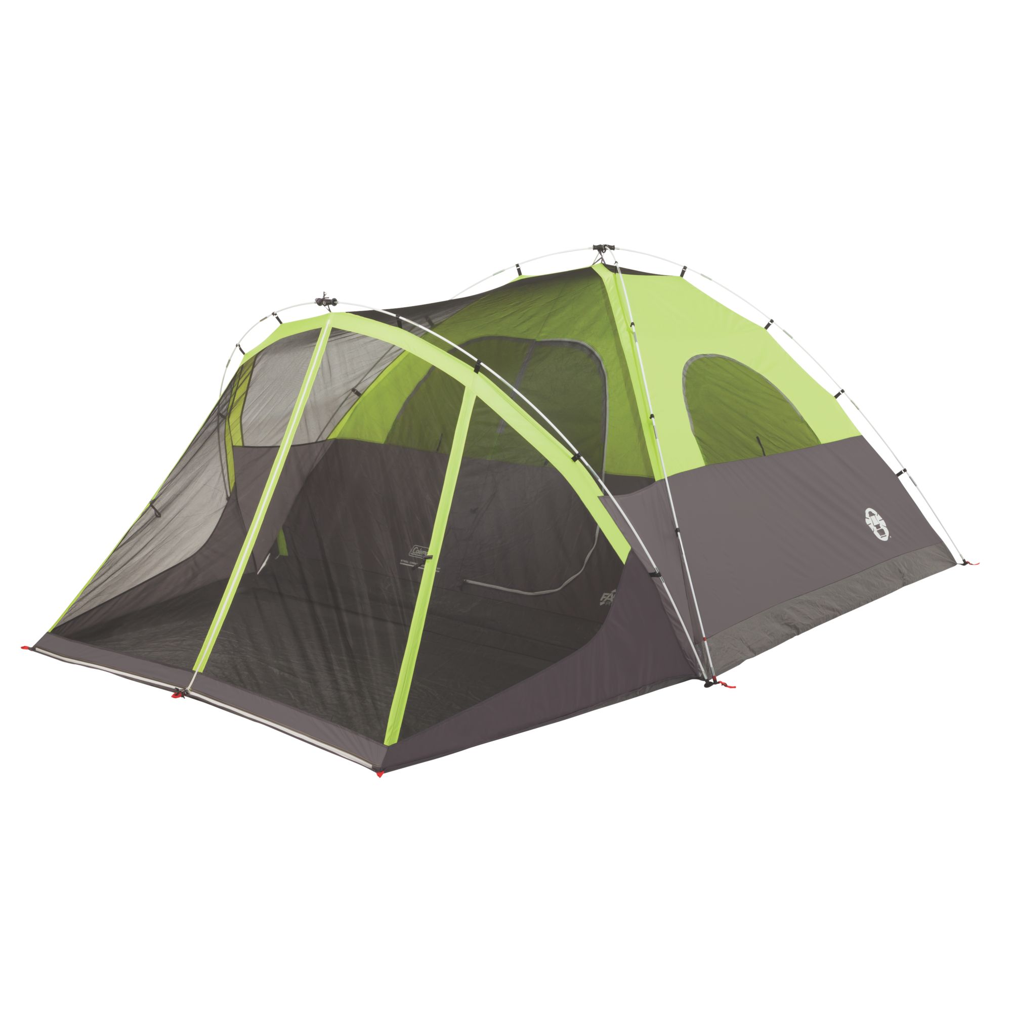 Steel Creek Fast Pitch 6 Person Dome Tent With Screen Room