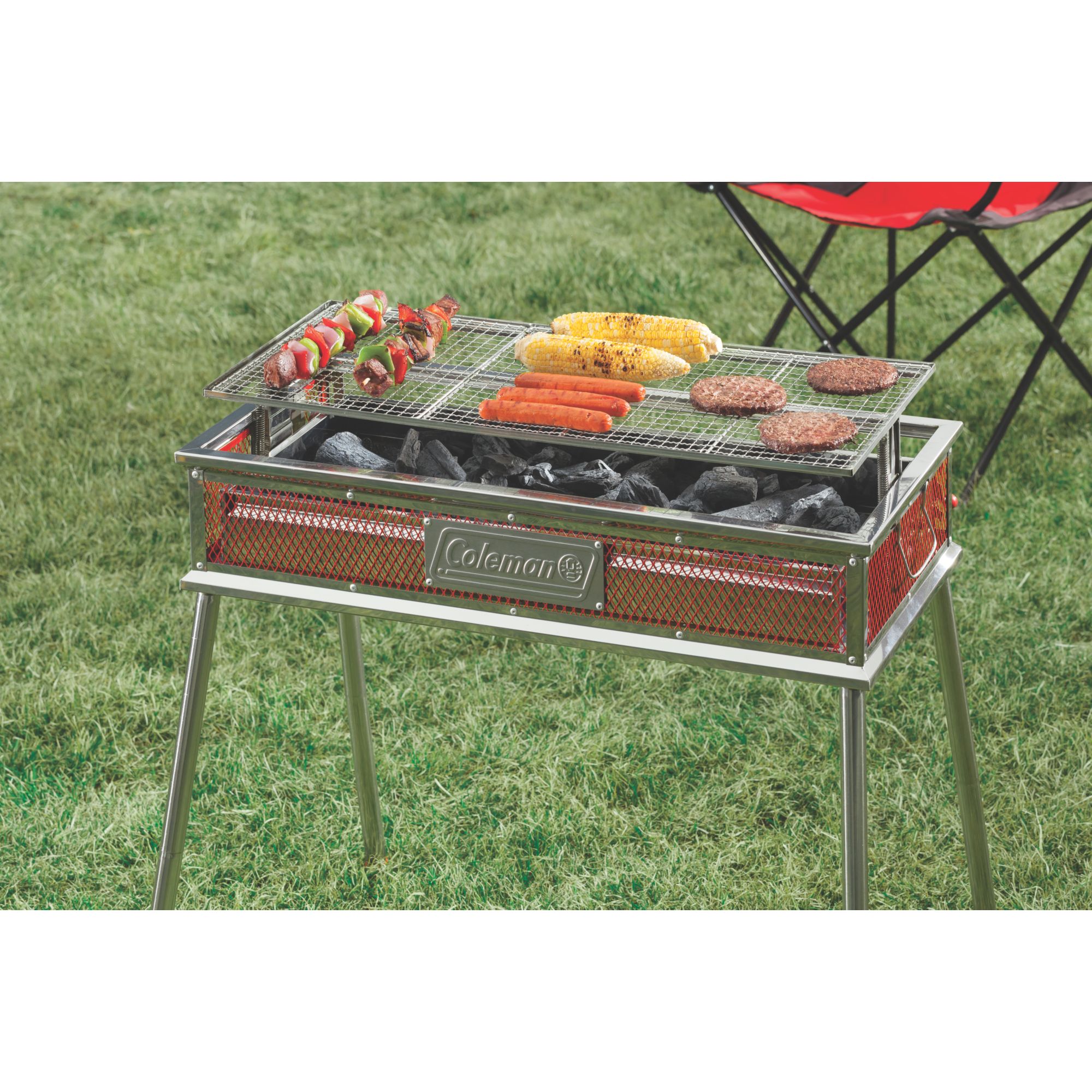 supreme Coleman charcoal grill bbq - アウトドア