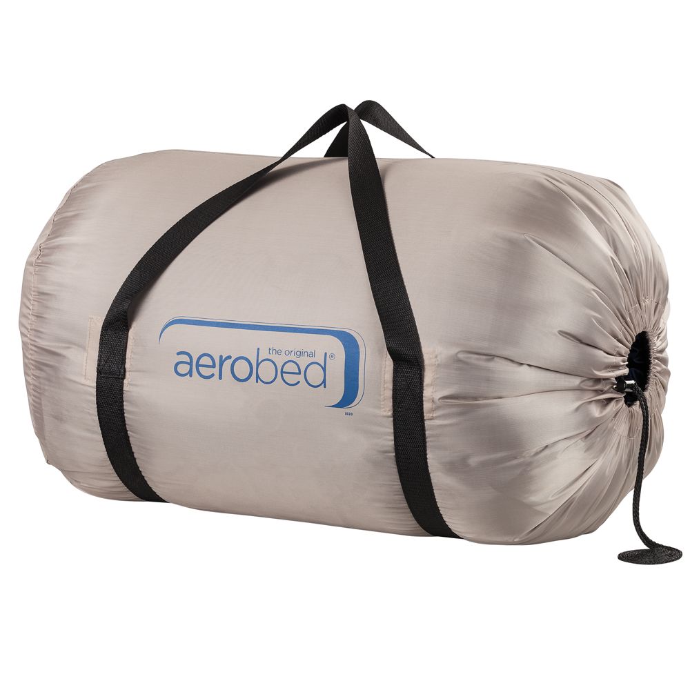 24 Inch Raised Pillowtop Air Mattress In Tan Queen Aerobed