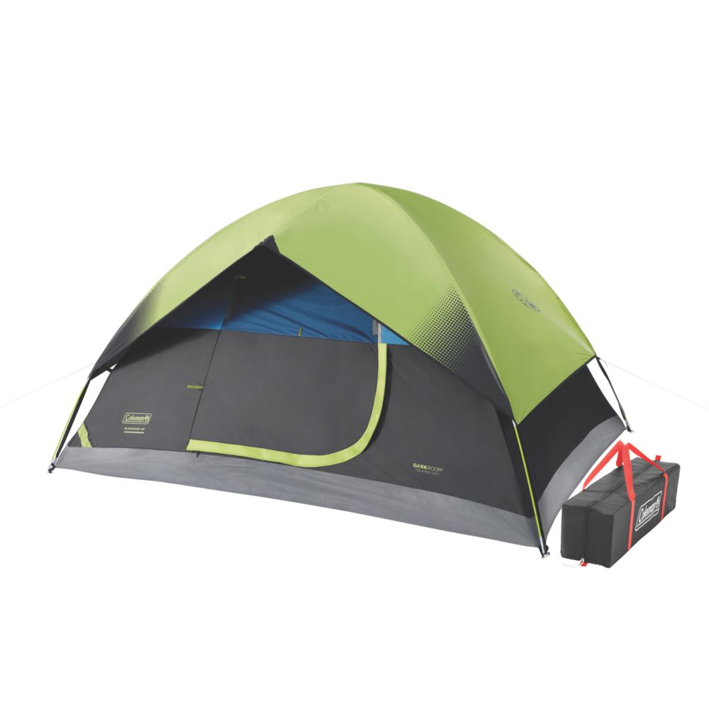 4 Person Sundome Dark Room Tent Coleman