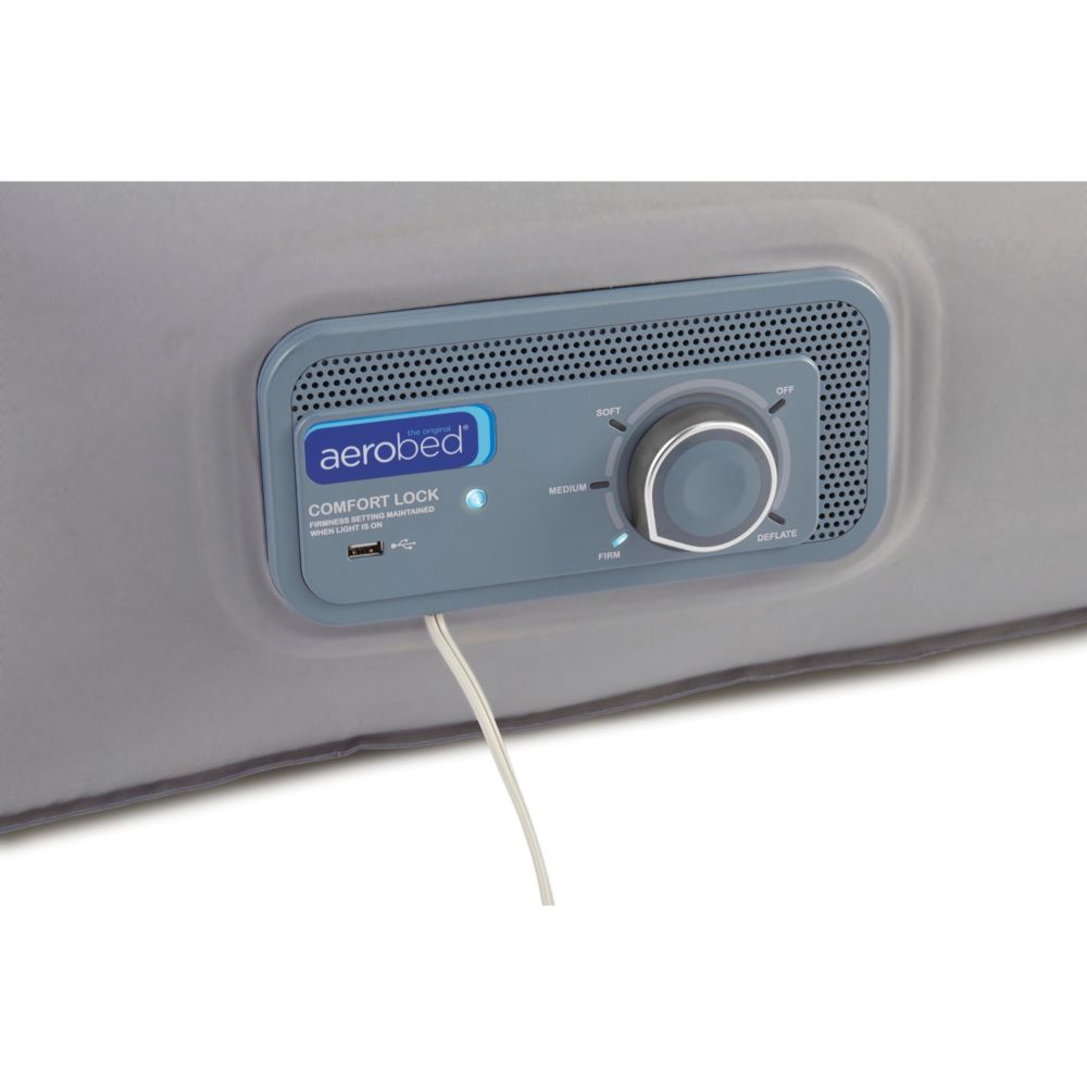 Comfort Lock Laminated Air Mattress With Built In Pump Headboard