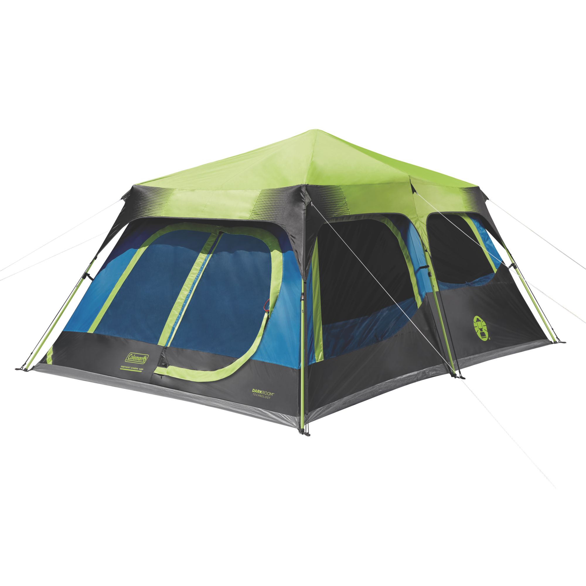 10 Person Dark Room Instant Cabin Tent With Rainfly Coleman