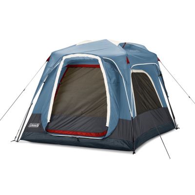 3-Person Connectable Tent with Fast Pitch Setup, Blue