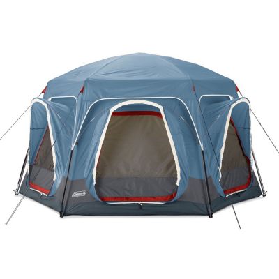 6-Person Connectable Tent with Fast Pitch Setup, Blue