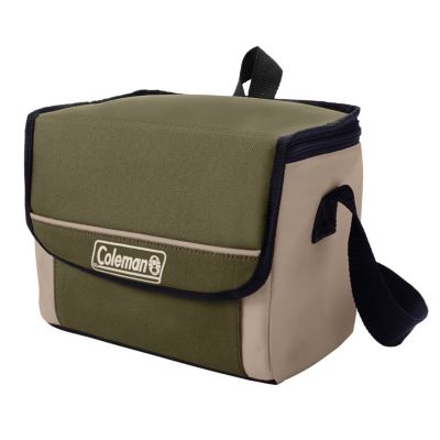 9-Can Collapsible Soft-Sided Cooler Bag with 16-Hour Ice Retention, Olive Leaf