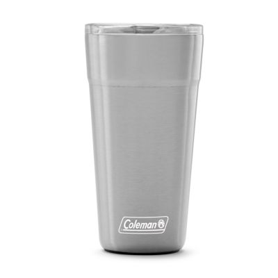 Insulated Stainless Steel Brew Tumbler with Slidable Lid