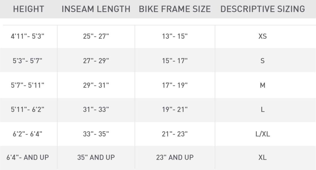 Bike Size Chart: How to Find the Right Size Bike