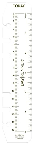 Planner Page Marker-Ruler Size 3 | 043-104 | Day Runner