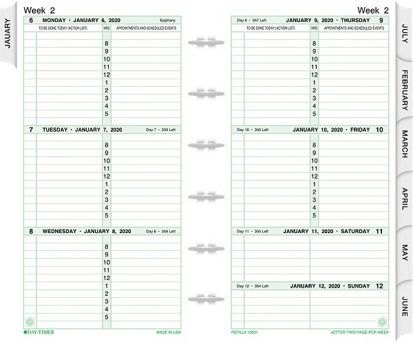 Free Daytimer Printables Printable Templates