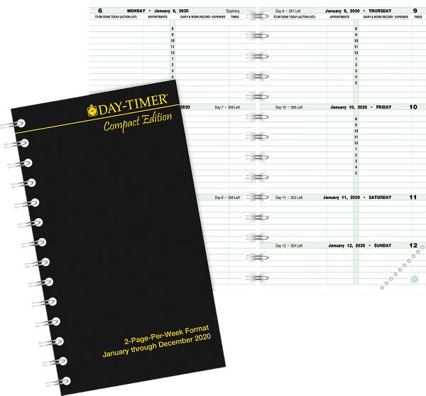 2 Page Per Day Planner Template