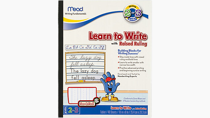 8 x 10 Mead Learn To Letter Tablet Pre-K 1st Grade Workbook 48166 Practice Writing Handwriting