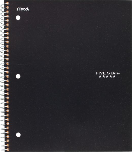 Wirebound Quad Notebook 1 Subject, 06190 By Five Star