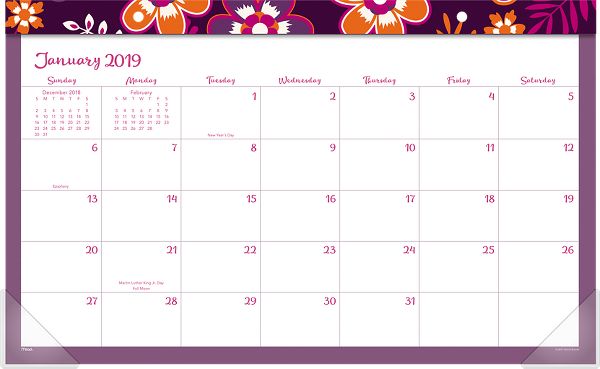 Caprice Compact Monthly Desk Pad Calendar Crm109 Mead