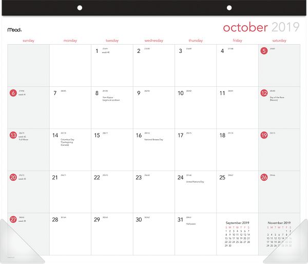 15 Month Desk Pad Calendar Crm930 Mead