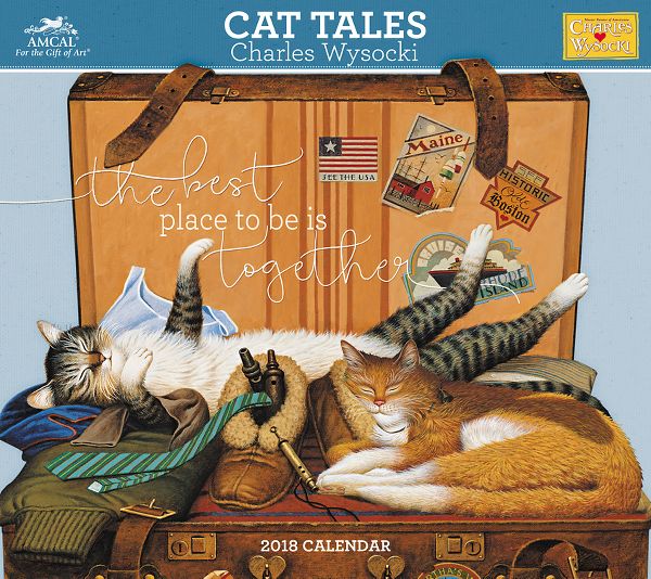 Charles Wysocki Cat Tales Wall Calendar 2019 Epub-Ebook