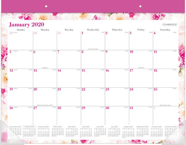 Desk Calendar Desk Blotter Mead