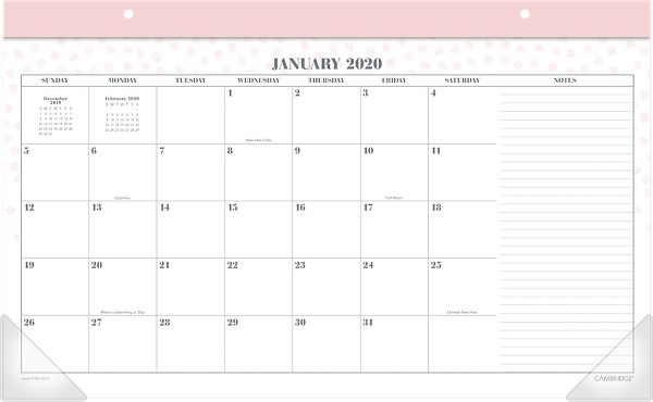 Workstyle Monthly Desk Pad Calendar D1280 705 Cambridge