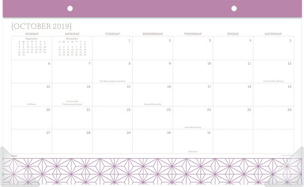 Conservative Fashion Compact Monthly Desk Pad Calendar 1328 705