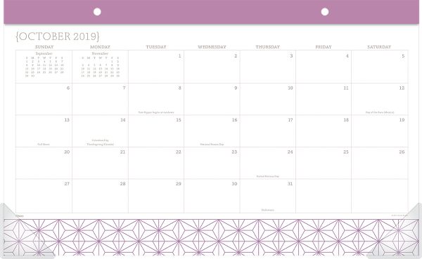 Conservative Fashion Compact Monthly Desk Pad Calendar 1328 705