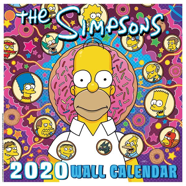 The Simpsons 12x12 Monthly Wall Calendar Ddd986 Mead