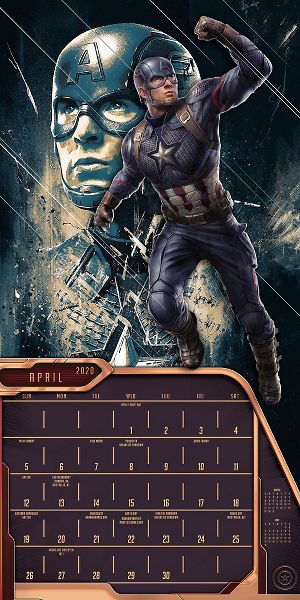 Marvels Avengers Endgame 7x7 Mini Monthly Wall Calendar Ddmn96