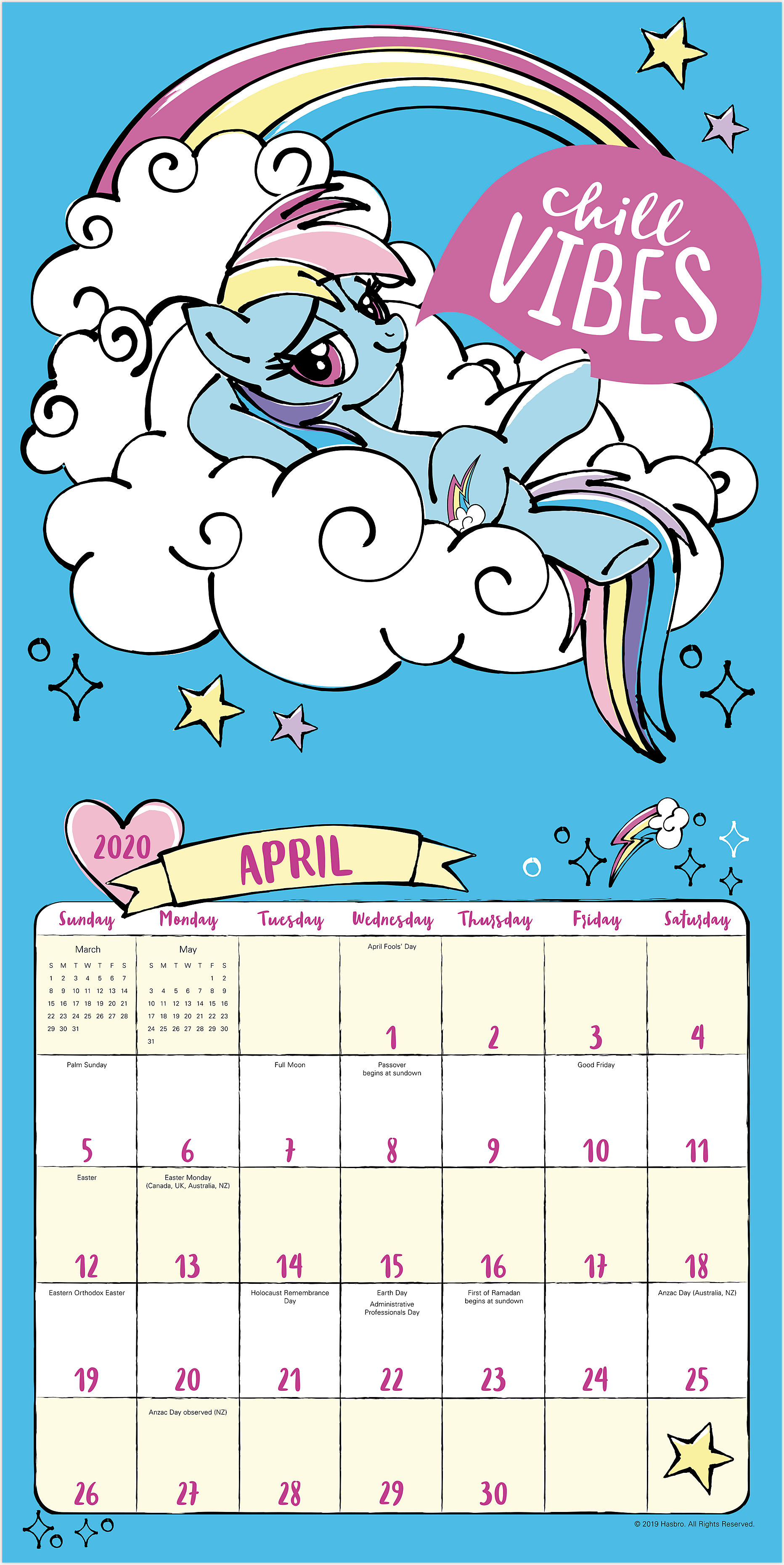 My Little Pony 12x12 Monthly Wall Calendar Ddw006 Mead