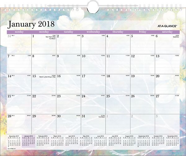 Dreams Monthly Wall Calendar PM83707 ATAGLANCE