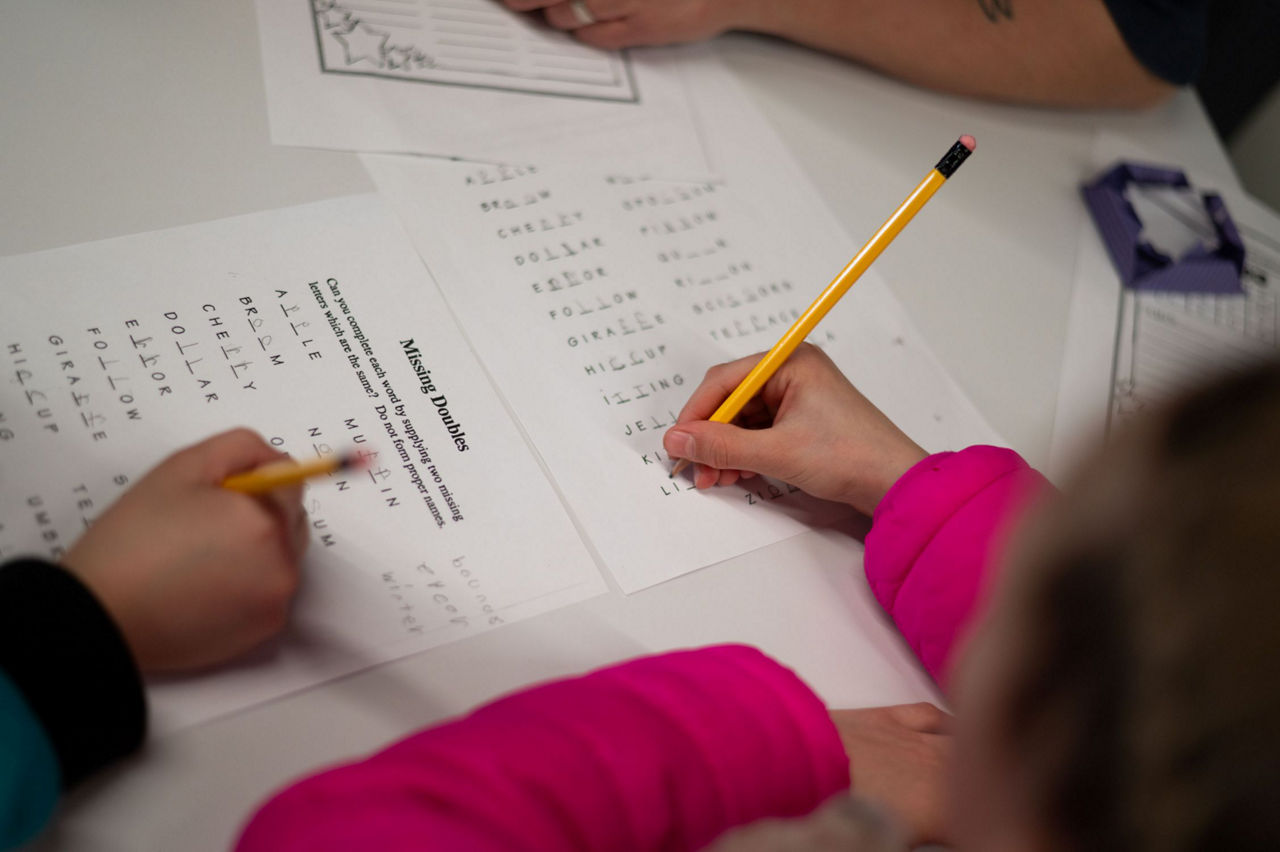 BGCBigs mentees get support, encouragement, and a little help with their spelling.
