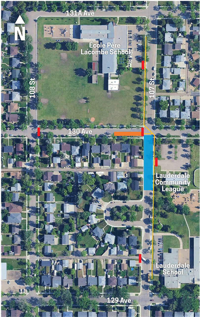 Map highlighting the work taking place in Lauderdale.