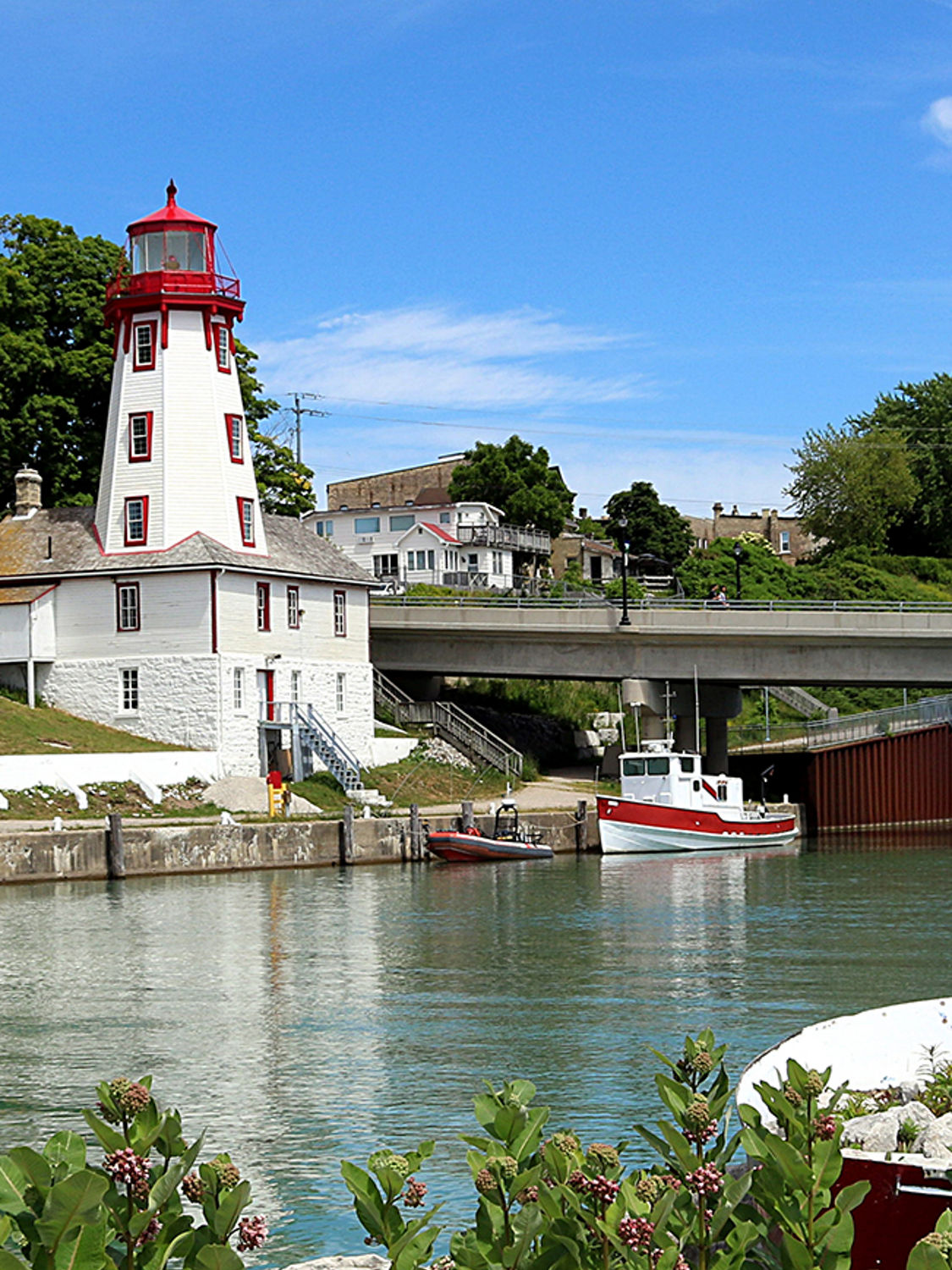 Lighthouse by the harbor