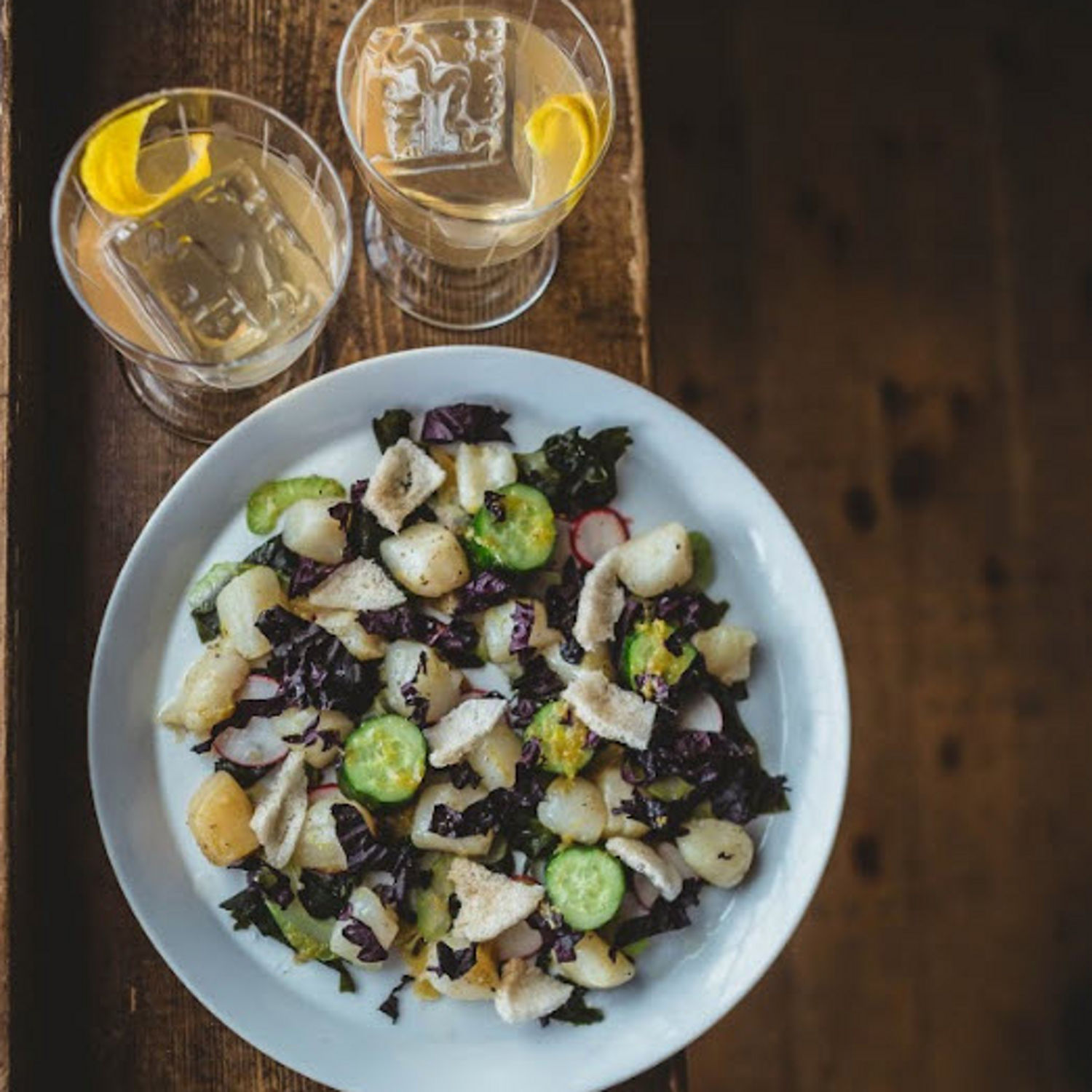 Little Wolf's baby scallop crudo