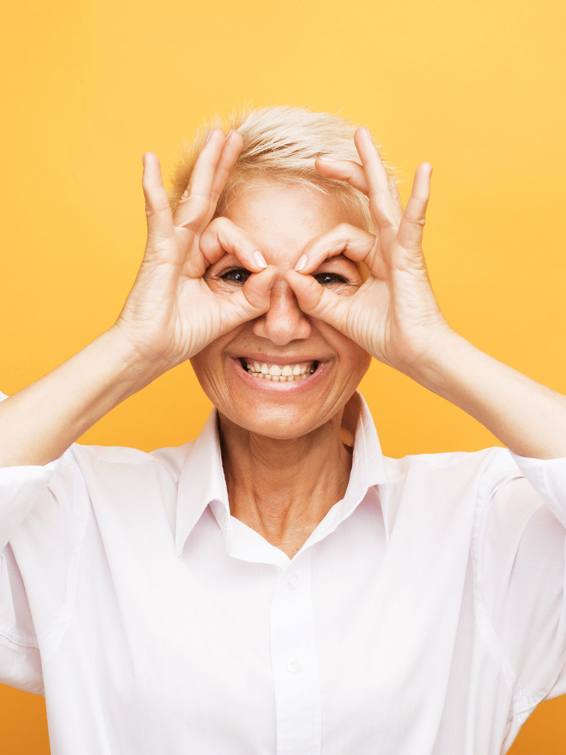 Encor Images  - Woman owl eyes 